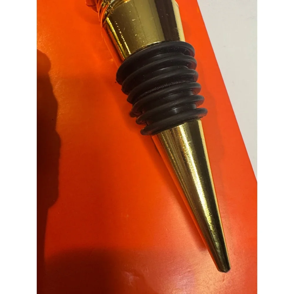 NEW‎ Garven Bar Muscle Man Bodybuilder Wine Stoppers Gold Tone Pair